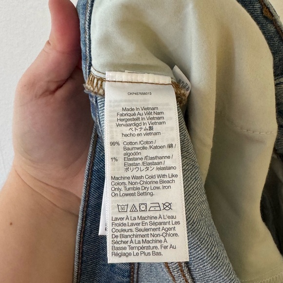 Madewell The Perfect Vintage Straight Jean In Hoye Wash Size 32 NWT - Picture 6 of 11